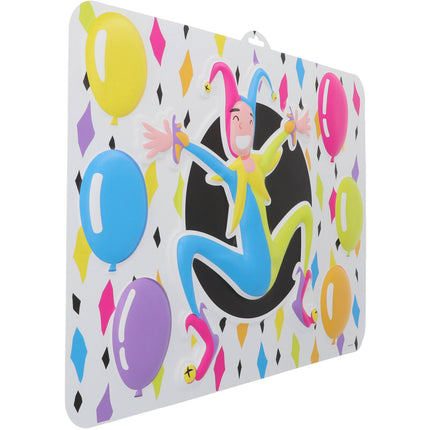 Plaque de porte 3D Arlequin Multicolore - 52x38cm