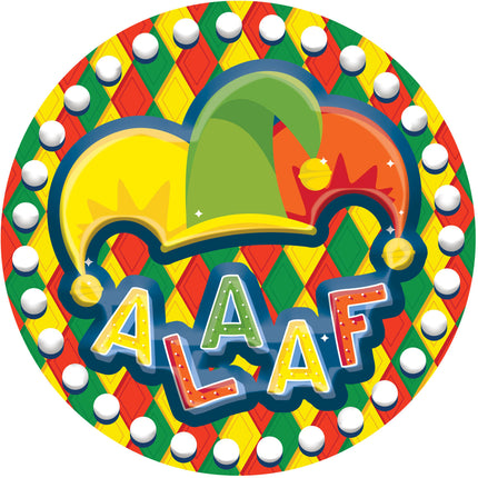 Plaque de porte 3D 'Alaaf' Multicolore - 58cm