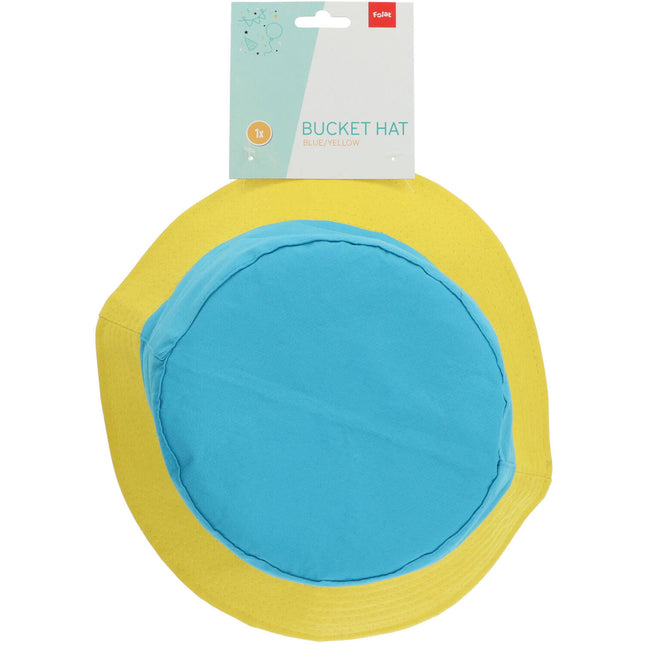 Chapeau de pêcheur Colorblock Bleu/Jaune