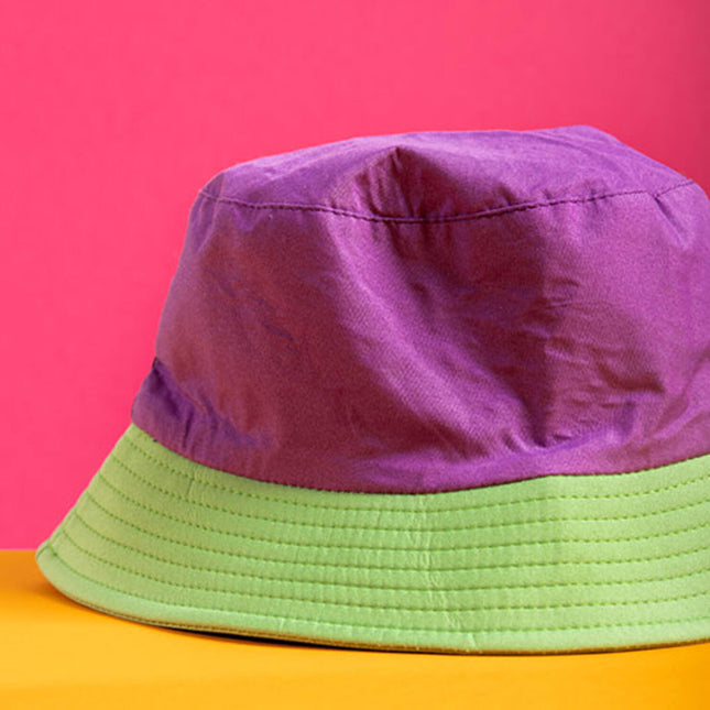 Chapeau de pêcheur Colorblock violet/vert