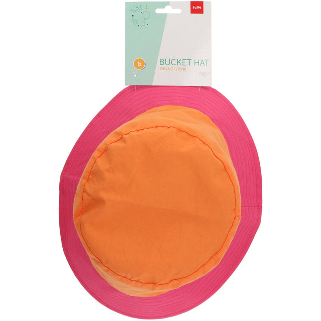 Chapeau de pêcheur Colorblock Orange/Pink