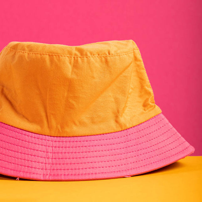 Chapeau de pêcheur Colorblock Orange/Pink