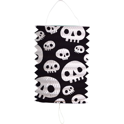 Lanterne à tirer Tête de mort - 16 x 22 cm