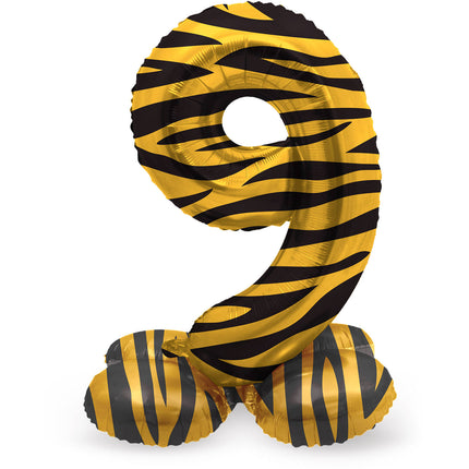 Ballon de baudruche debout Figure 9 Tiger Chic - 41 cm Vide
