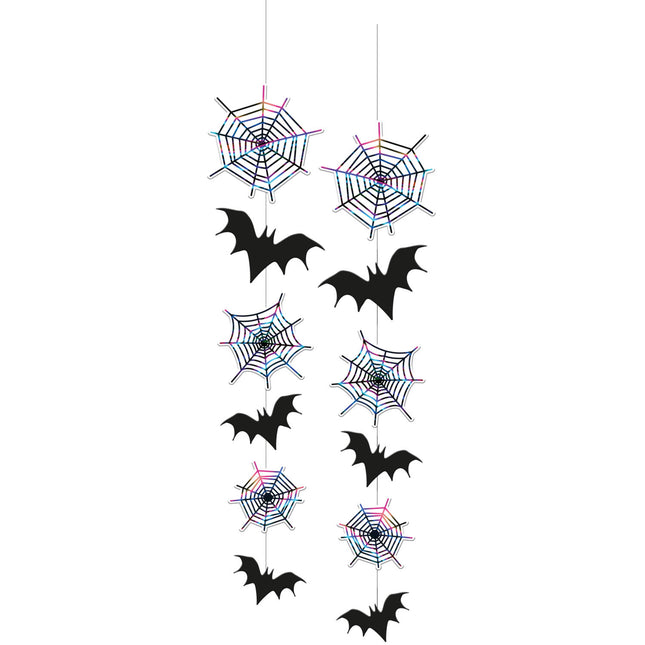 Décoration suspendue Happy Halloween 70cm - 2 pièces
