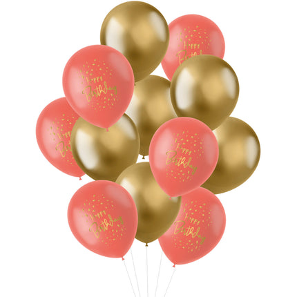 Ballons Golden Dusk 30cm - 12 pièces