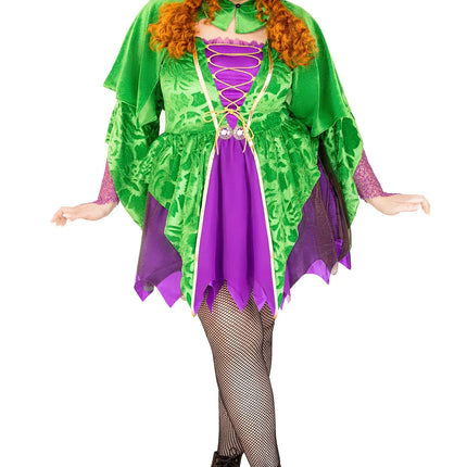Robe de sorcière Purple Green Ladies Leg Avenue