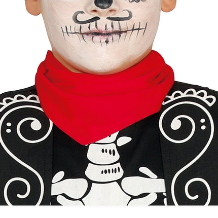 Costume d'Halloween de cow-boy squelette Enfant
