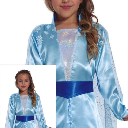 Robe de princesse des glaces Elsa Enfant Bleu