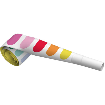Langues à rouleaux colorées 22cm 6pcs