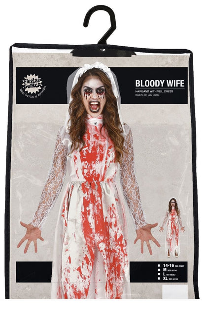 Robe de mariée Costume d'Halloween Dames Sanglantes