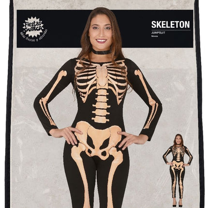 Costume d'Halloween Squelette Combinaison pour dames