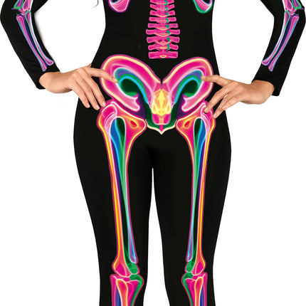 Halloween Kostuum Dames Neon Skelet