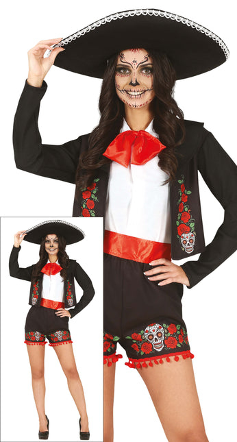 Costume Dia De Los Muertos Chanteuse de dames