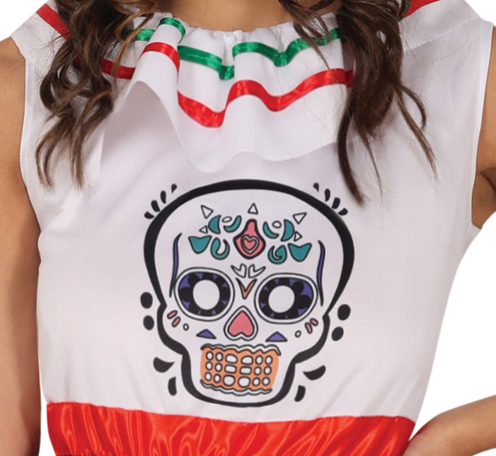 Dia De Los Muertos Dress Ladies Skull (robe à tête de mort)