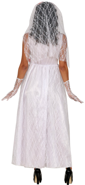 Dia De Los Muertos Dress White Ladies Bride (Robe Dia de Los Muertos)