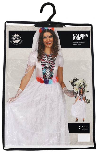 Dia De Los Muertos Dress White Ladies Bride (Robe Dia de Los Muertos)