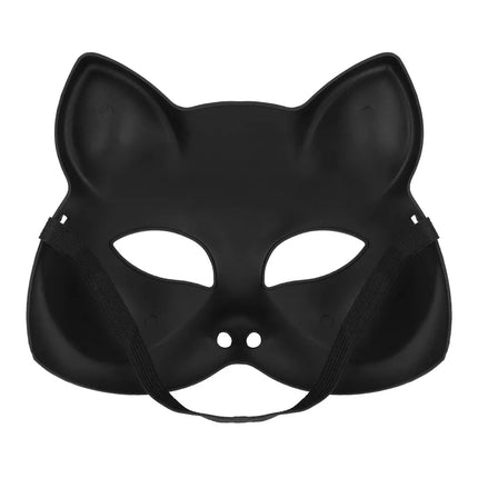 Demi-masque Kitty argenté