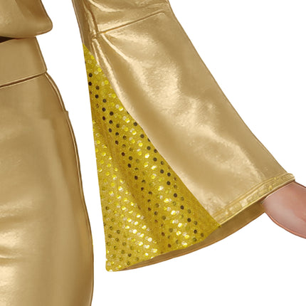 Combinaison Disco Or Dames 3 pièces