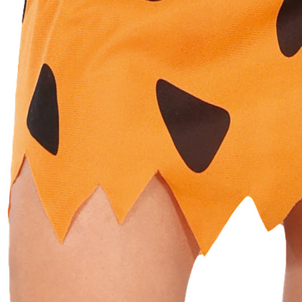 Robe de l'homme des cavernes Noir Orange Dames