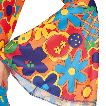 Hippie 60S Costume floral pour femme 3 pièces