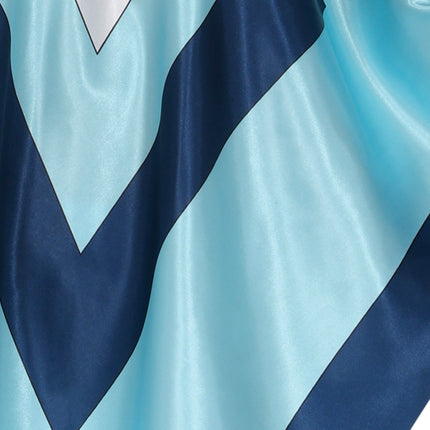 Poncho Disco 70S Bleu Dames