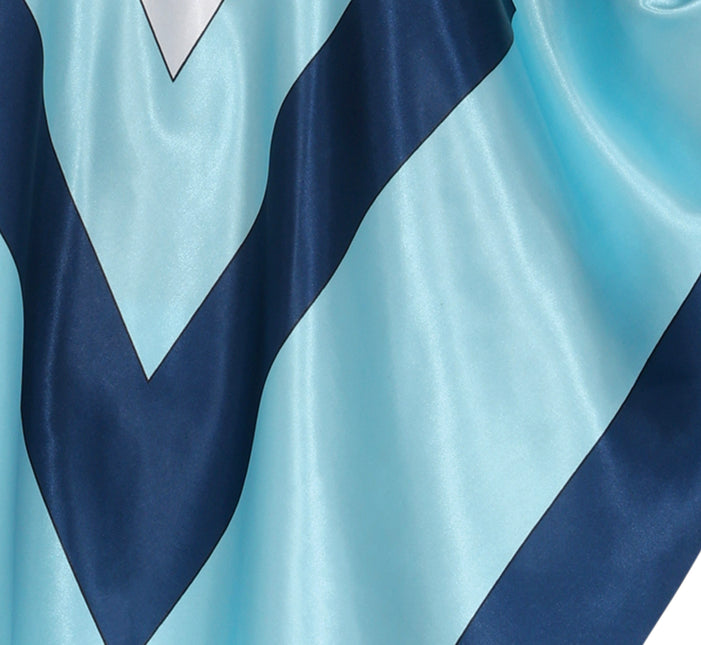 Poncho Disco 70S Bleu Dames