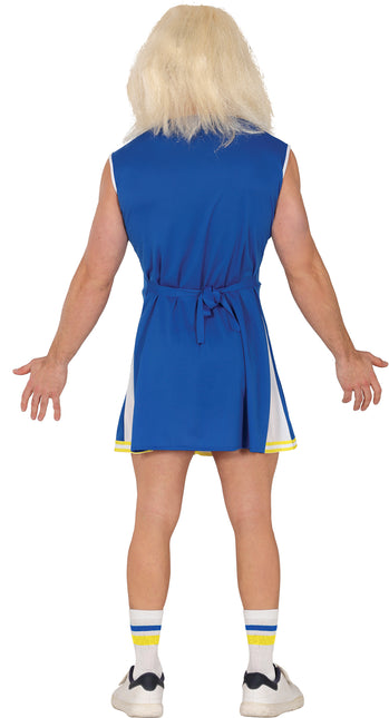 Costume de pom-pom girl bleu hommes