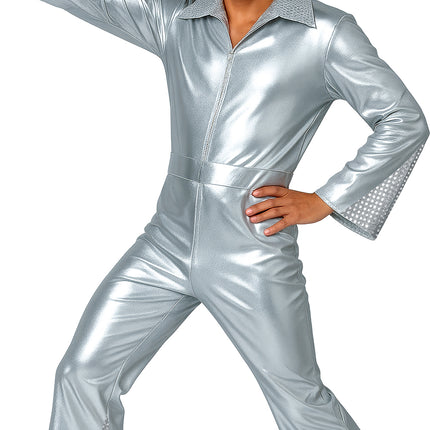 Combinaison Disco Suit Silver pour hommes