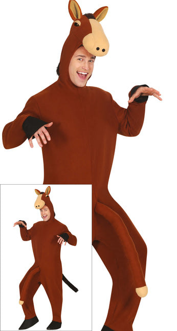 Costume de cheval Marron