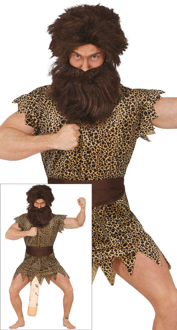 Pénis en costume d'homme des cavernes