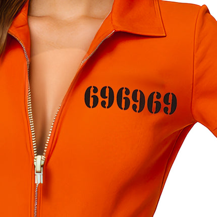 Villain Suit Orange Ladies Short