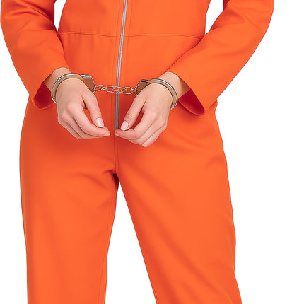 Villain Suit Orange Ladies Jumpsuit