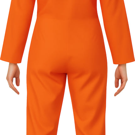 Villain Suit Orange Ladies Jumpsuit