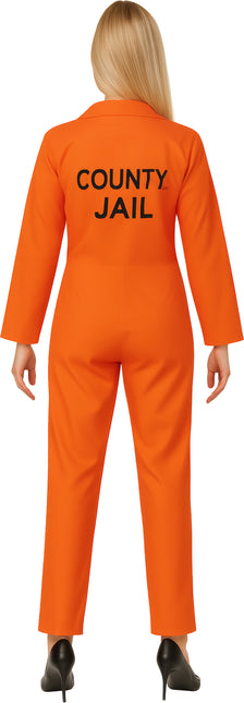Villain Suit Orange Ladies Jumpsuit