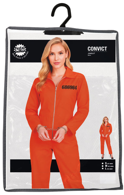 Villain Suit Orange Ladies Jumpsuit