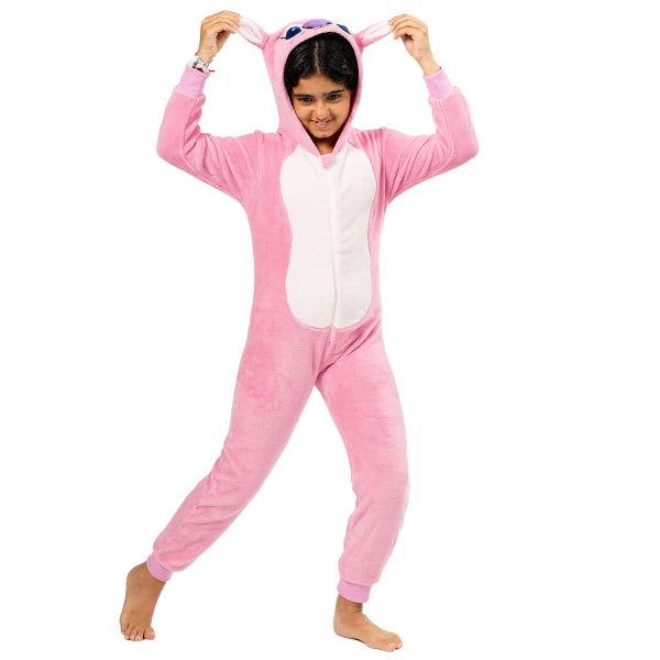 Onesie Stitch Fille Rose Ange