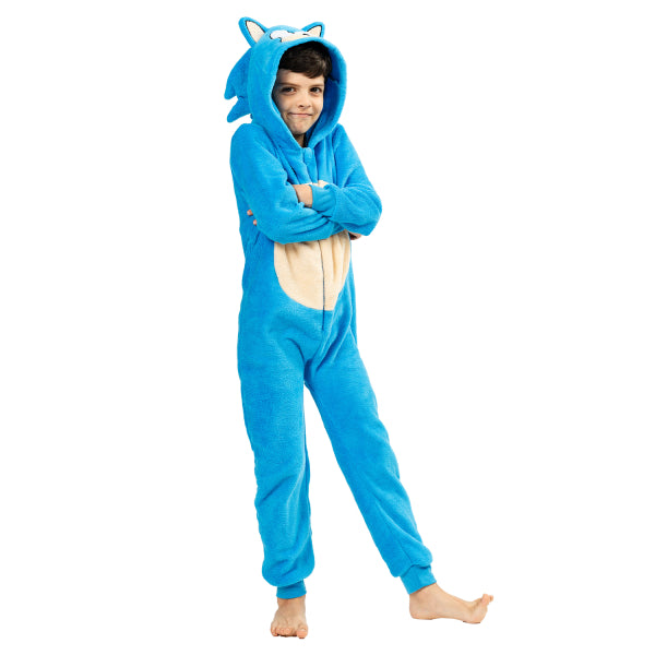 Onesie Sonic Bleu Blanc Enfant