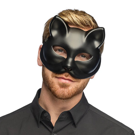 Demi-masque Kitty noir