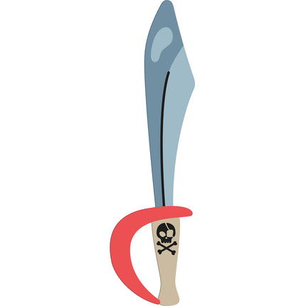 Faux sabre de pirate 27cm 6pcs