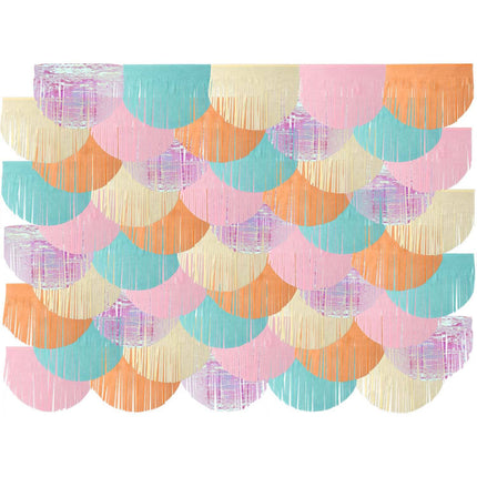 Décoration murale colorée Pastel 2m