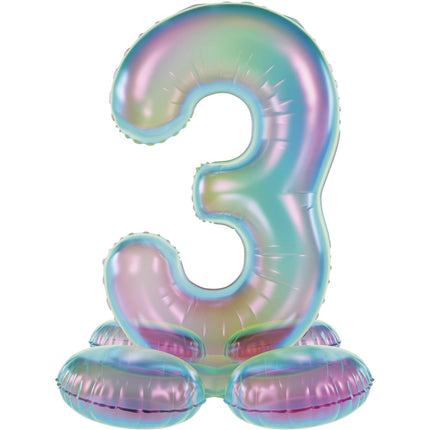 3 ans Ballon à figures Standard Holographique Vide 72cm