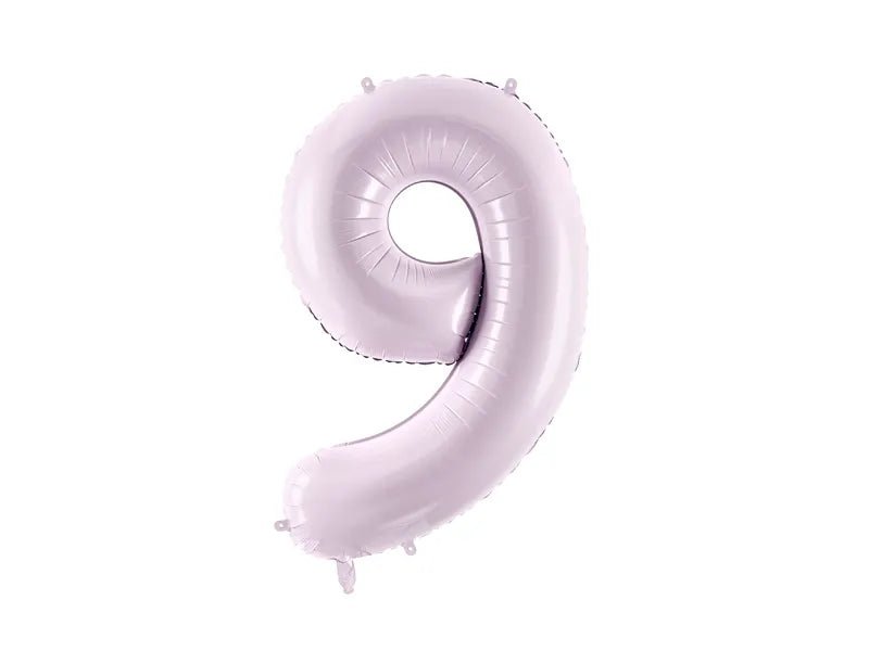 9 Jaar Cijfer Ballon Paars Leeg 72cm van Partydeco koop je bij Partywinkel