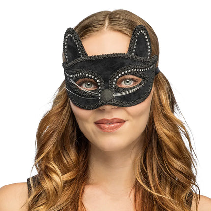 Demi-masque « Charming cat »