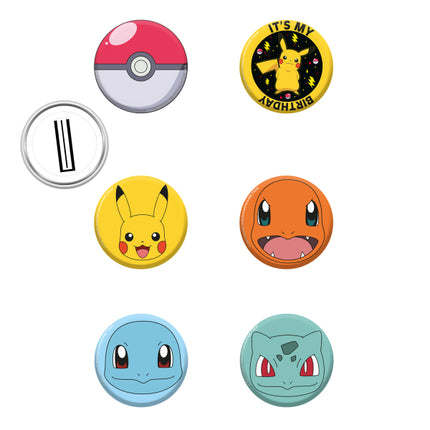 Bouton Pokemon 3.5cm 8pcs