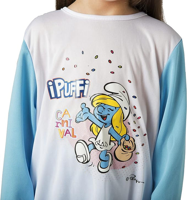 Costume de fille schtroumpf