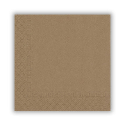 Kraft Paper Products Fsc Kraft Three Ply Napkins 33X33Cm Home & Industrial Compostable Certified 20St
