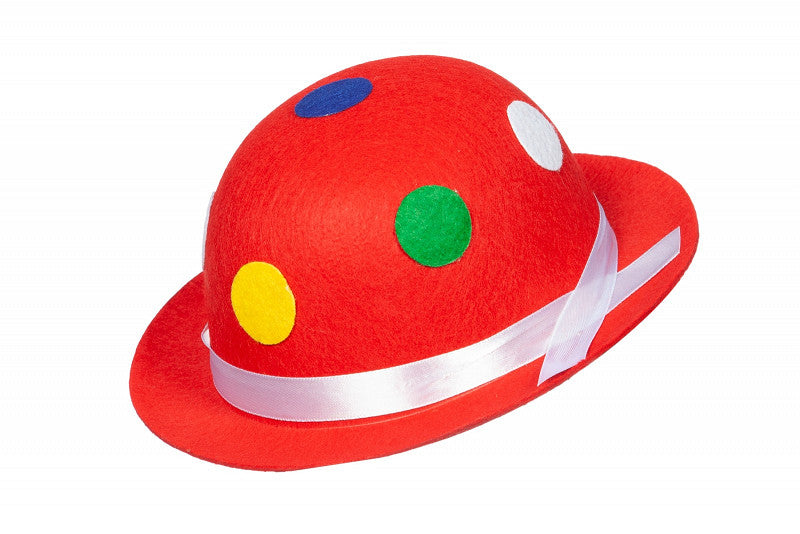 Chapeau melon rouge Mini clous