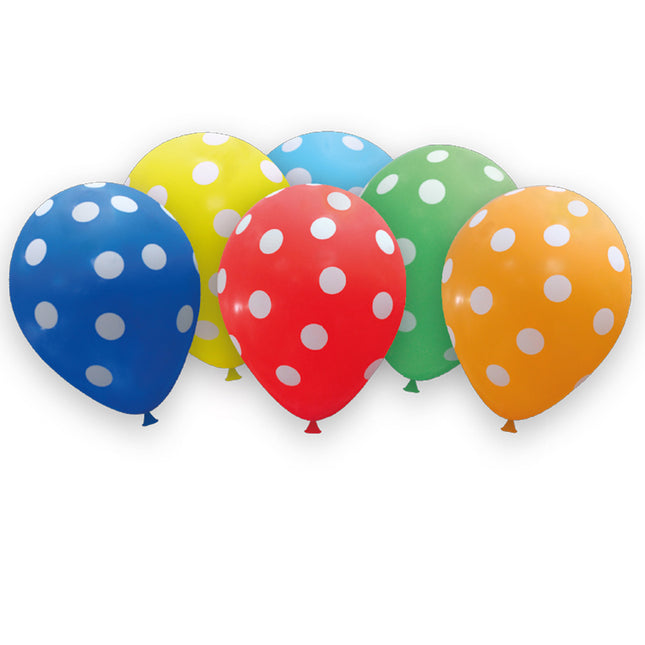 Party Essentials Fsc "Dots" Balloons 6St