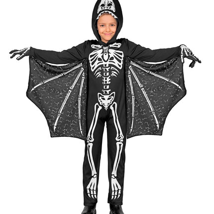 Costume d'Halloween Chauve-souris enfant noir et blanc